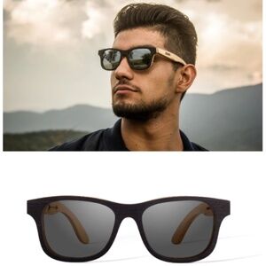 NIB: BANG Mexico: Wooden Polarized Sunglasses: Native Ebony